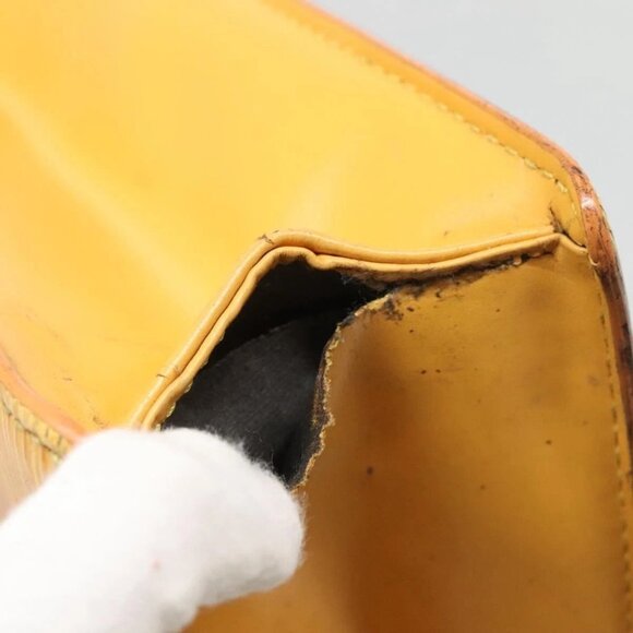 LOUIS VUITTON Epi Sac Plat Hand Bag Yellow - Picture 5 of 15